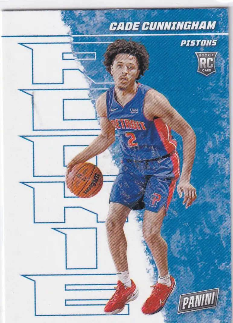 2021-22 PLAYER OF THE DAY #51 CADE CUNNINGHAM- DETROIT PISTONS - Basketball Card Single