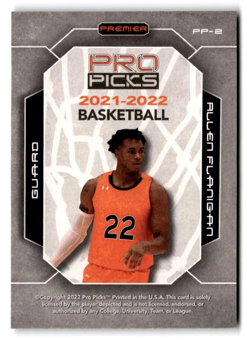 2021-22 Pro Picks Premier #PP-2 Allen Flanigan Holo-Star - Basketball Card Single
