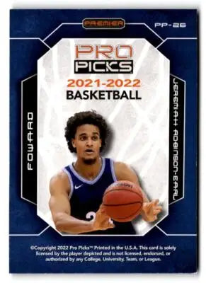2021-22 Pro Picks Premier #PP-26 Jeremiah Robinson-Earl - Basketball Card Single