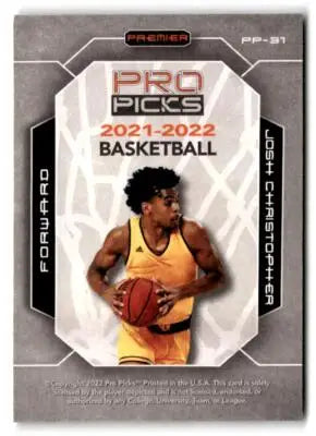 2021-22 Pro Picks Premier #PP-31 Josh Christopher Rainbow Holo-Star - Basketball Card Single