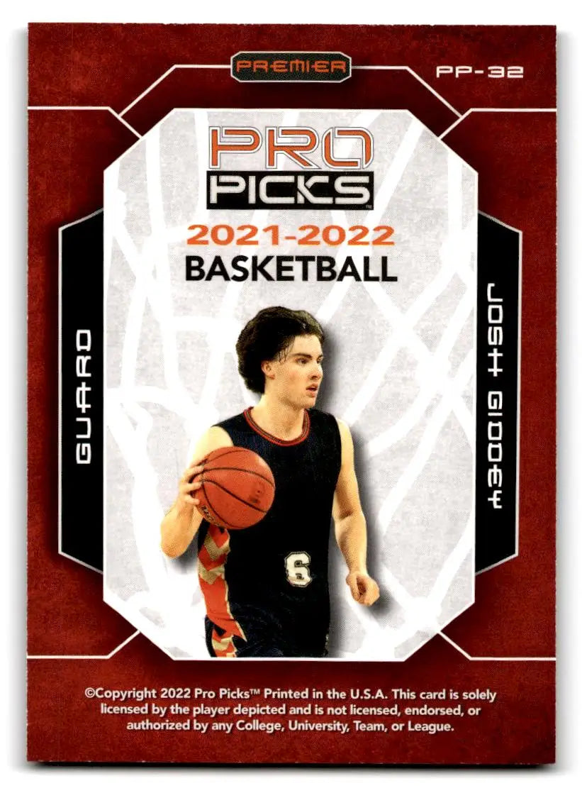 2021-22 Pro Picks Premier #PP-32 Josh Giddey - Basketball Card Single