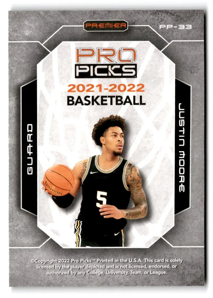 2021-22 Pro Picks Premier #PP-33 Justin Moore - Other