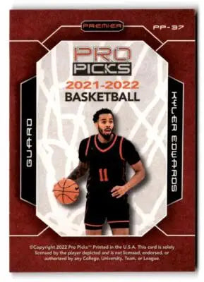 2021-22 Pro Picks Premier #PP-37 Kyler Edwards Holo-Star - Basketball Card Single