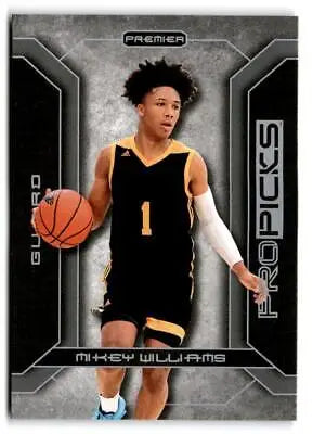 Basketball trading card of Mikey Williams from 2021-22 Pro Picks Premier collection