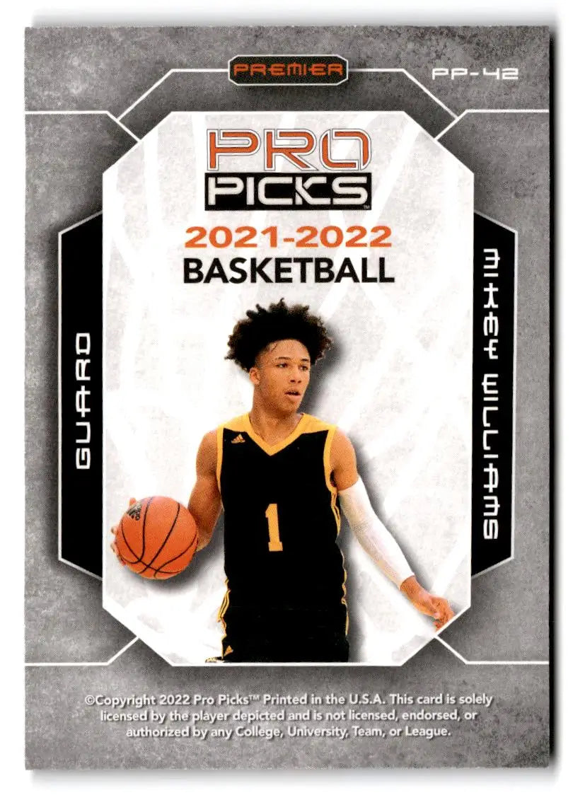 2021-22 Pro Picks Premier #PP-42 Mikey Williams - Basketball Card Single