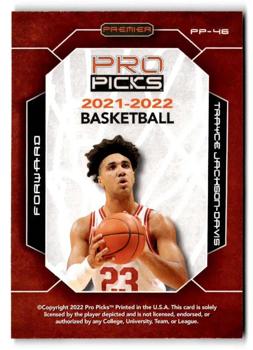 2021-22 Pro Picks Premier #PP-46 Trayce Jackson-Davis - Basketball Card Single