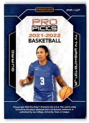 2021-22 Pro Picks Premier #PP-47 Ty Ty Washington Jr. - Basketball Card Single