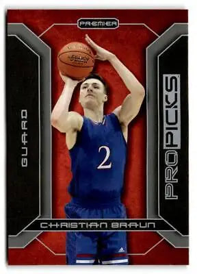 Basketball trading card for 2021-22 Pro Picks Premier Christian Braun #PP-9