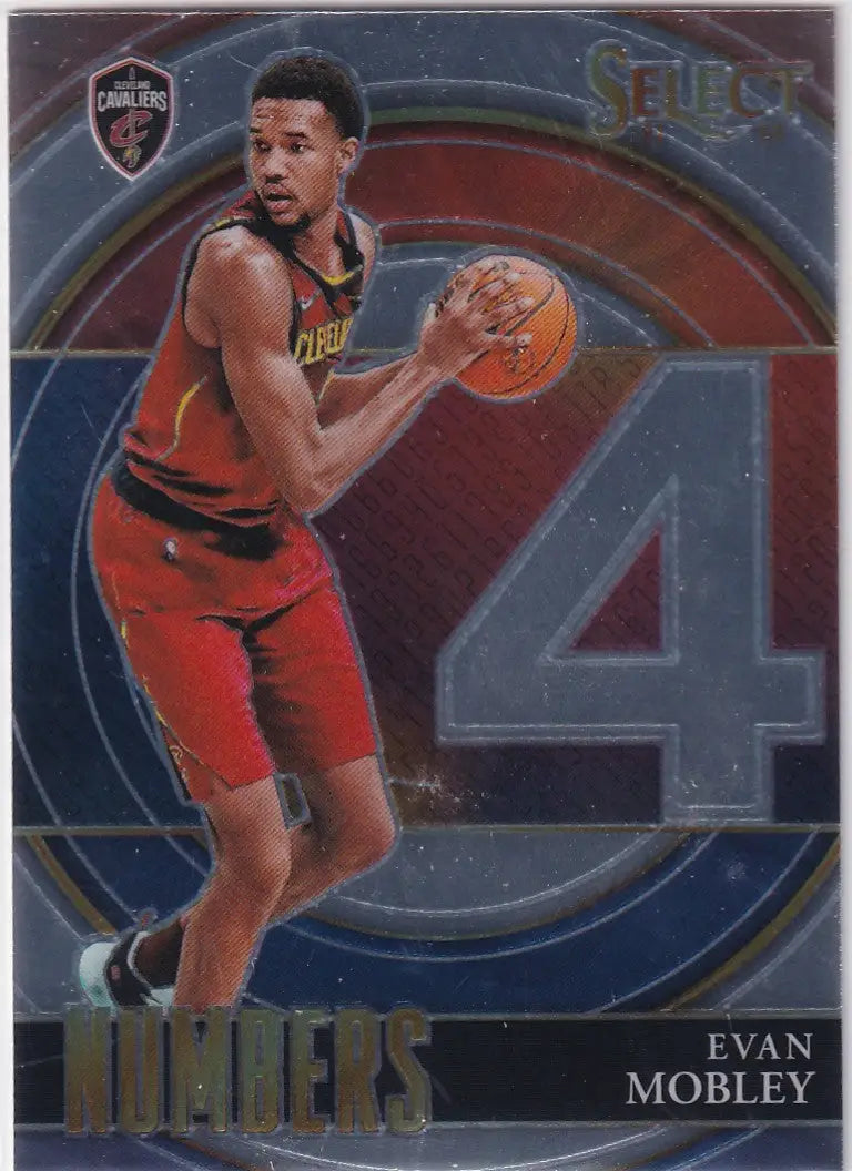 2021-22 SELECT #32 EVAN MOBLEY NUMBERS- CLEVELAND CAVALIERS - Basketball Card Single