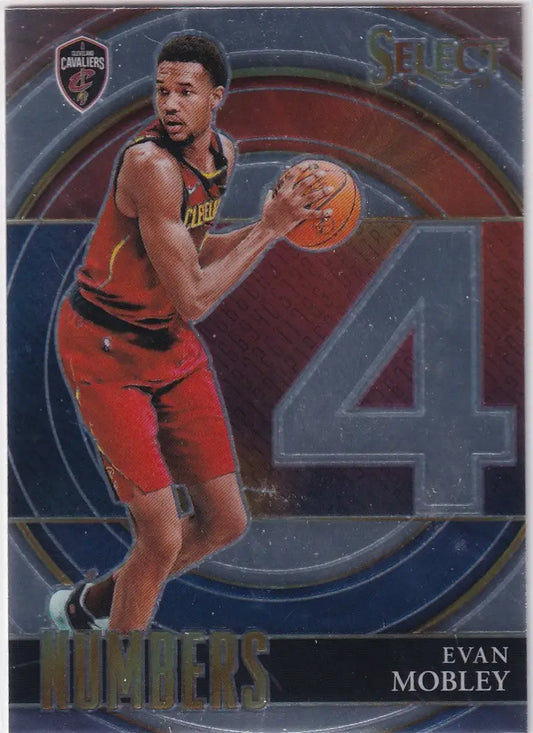 2021-22 SELECT #32 EVAN MOBLEY NUMBERS- CLEVELAND CAVALIERS - Basketball Card Single