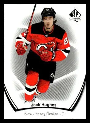 2021-22 SP #49 Jack Hughes - Hockey Card Single