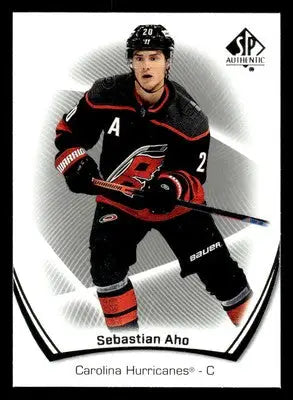 2021-22 SP Authentic #28 Sebastian Aho - Hockey Card Single
