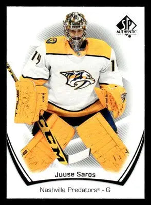 2021-22 SP Authentic #48 Juuse Saros - Hockey Card Single