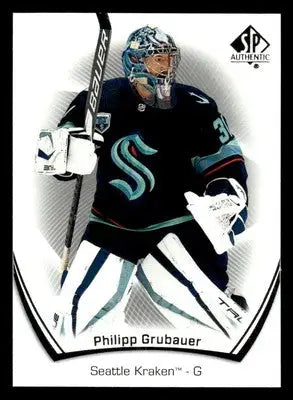 2021-22 SP Authentic #93 Philipp Grubauer - Hockey Card Single