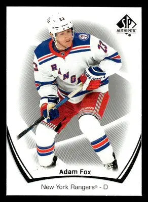 2021-22 SP Authentic #99 Adam Fox - Hockey Card Single