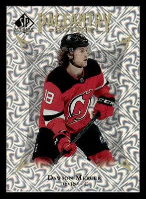 2021-22 SP Authentic #P-79 Dawson Mercer Pageantry - Hockey Card Single