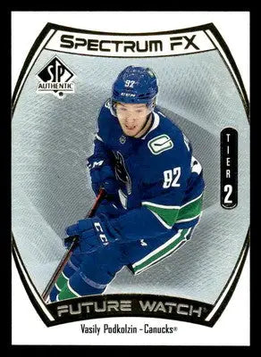 2021-22 SP Authentic #S-86 Vasily Podkolzin Spectrum FX - Hockey Card Single