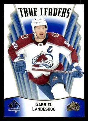 2021-22 SP Authentic #TL-4 Gabriel Landeskog True Leaders Blue - Hockey Card Single
