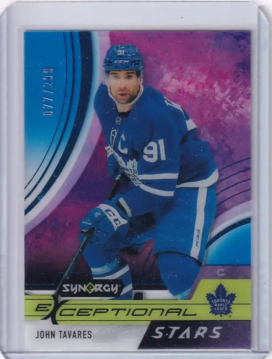 2021-22 Synergy Exceptional Stars John Tavares 77/299 Toronto Maple Leafs - Hockey Card Single