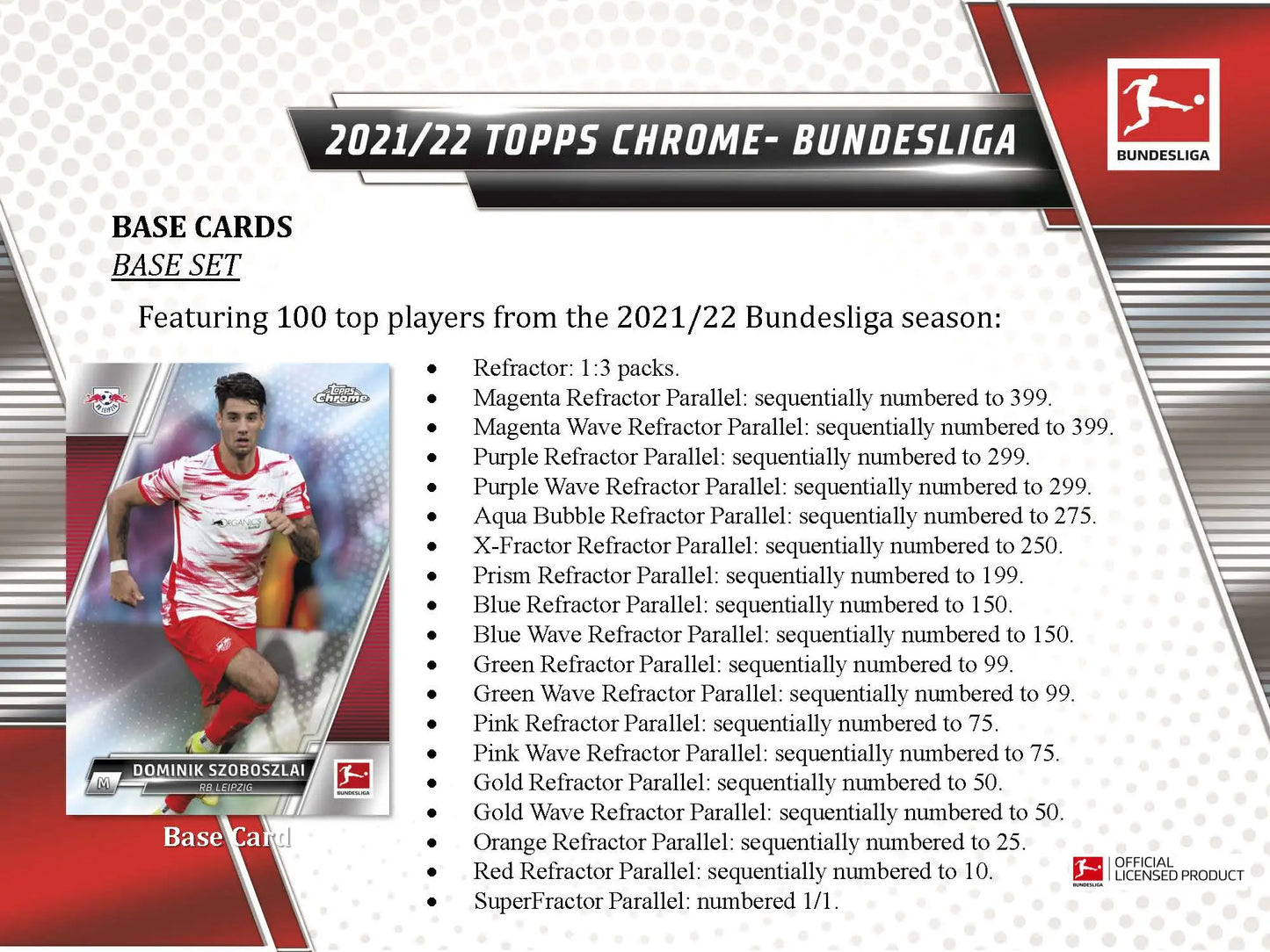 2021-22 Topps Chrome Bundesliga Soccer Hobby Box - Soccer Card Box