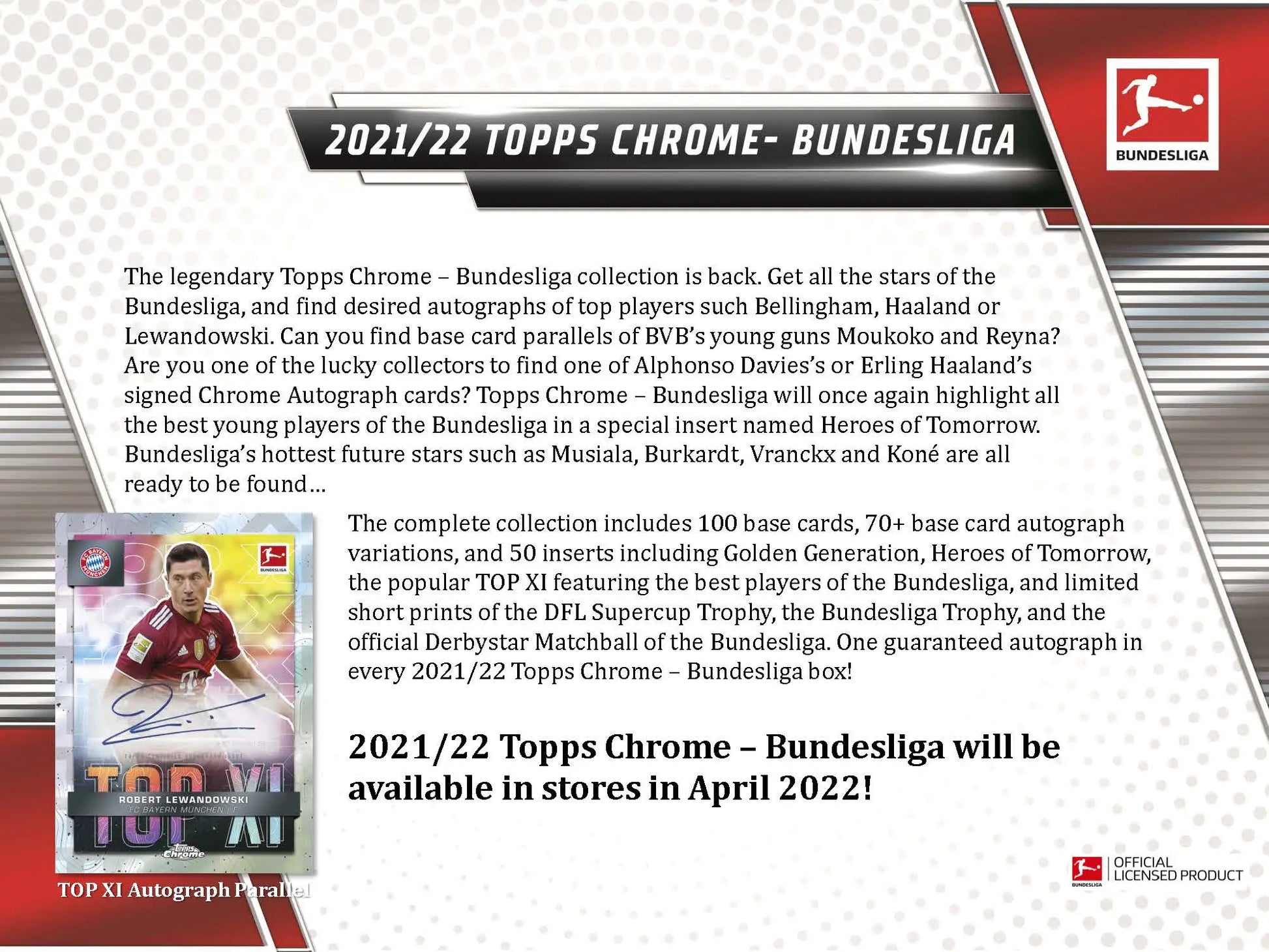 2021-22 Topps Chrome Bundesliga Soccer Hobby Box - Soccer Card Box