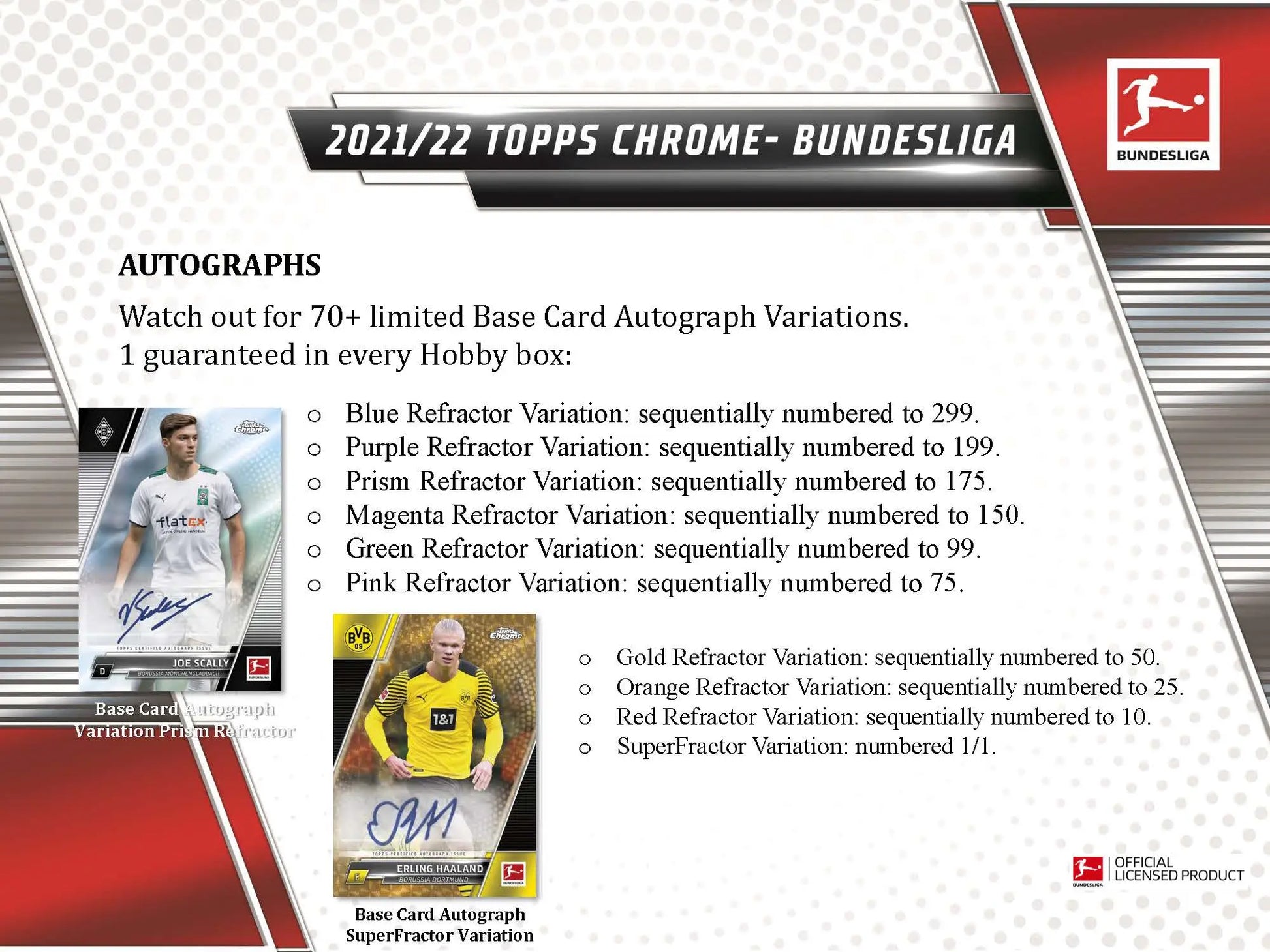 2021-22 Topps Chrome Bundesliga Soccer Hobby Box - Soccer Card Box