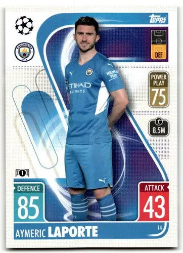 Original gloss Aymeric Laporte trading card from Topps Match Attax UEFA Champions League