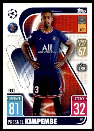 2021-22 Topps Match Attax UEFA Champions League Presnel Kimpembe trading card