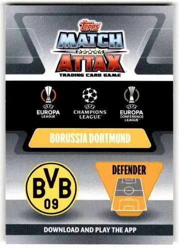 2021-22 Topps Match Attax UEFA Champions League #175 Mats Hummels NM-MT ID:41669 - Soccer Card Single