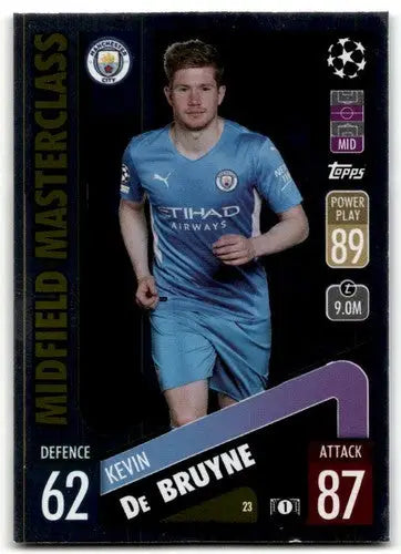 2021-22 Topps Match Attax UEFA Champions League #23 Kevin de Bruyne NM- ID:41629 - Soccer Card Single