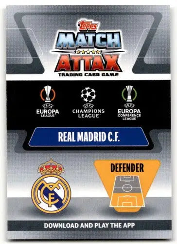 2021-22 Topps Match Attax UEFA Champions League #231 David Alaba NM-MT ID:41680 - Soccer Card Single