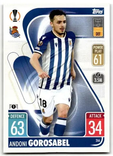 Original gloss 2021-22 Topps Match Attax Andoni Gorosabel trading card
