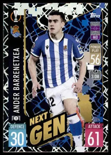 Ander Barrenetxea trading card from 2021-22 Topps Match Attax UEFA Champions League