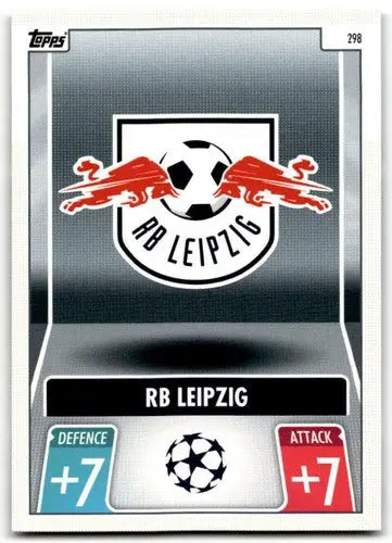RB Leipzig trading card from 2021-22 Topps Match Attax UEFA Champions League with original gloss