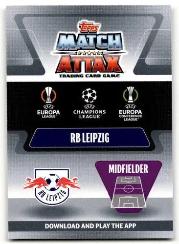 Original gloss Match Attax trading card of Dani Olmo from 2021-22 UEFA Champions League