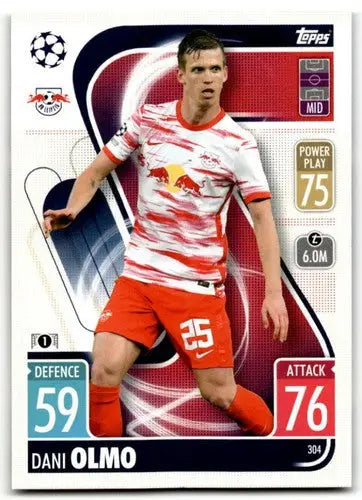Dani Olmo 2021-22 Topps Match Attax UEFA Champions League card with original gloss