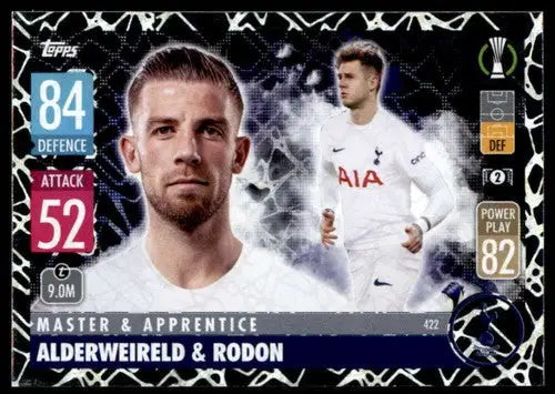 Original gloss Soccer trading card from Topps Match Attax UEFA featuring Toby Alderweireld