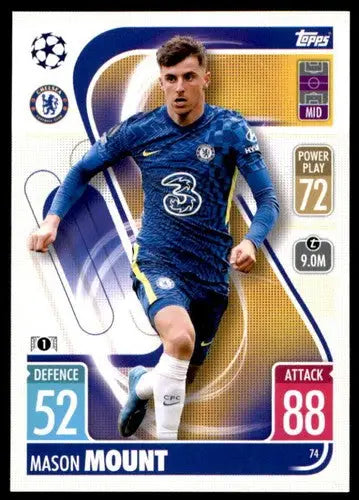 2021-22 Topps Match Attax UEFA Champions League Mason Mount trading card