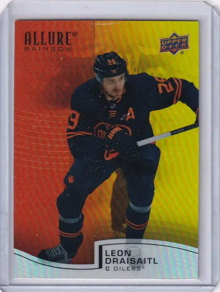 2021-22 Upper Deck Allure Orange/Yellow Leon Draisaitl Edmonton Oilers
