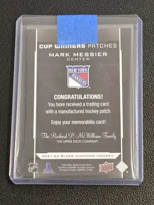 2021-22 Upper Deck Black Diamond #CW-MM Mark Messier Cup Winners - Hockey Card Single