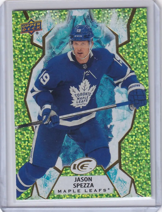 Hockey trading card of Jason Spezza Toronto Maple Leaf from Upper Deck Ice