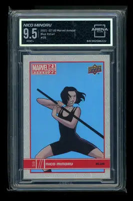 2021-22 Upper Deck Marvel Annual Blue Retail Nico Minoru #59 Arena Club 9.5 - Marvel Card Single