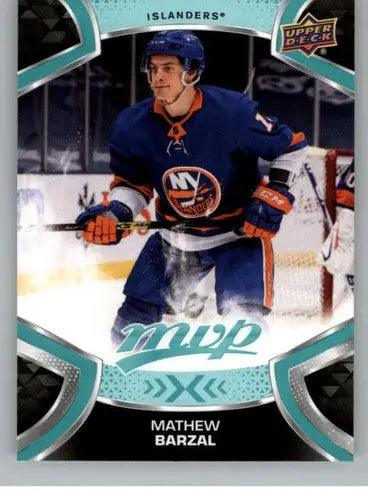 2021-22 Upper Deck MVP Mathew Barzal hockey card with original gloss from Simply Sandoval