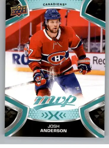 2021-22 Upper Deck MVP #140 Josh Anderson NM-MT Canadiens ID:39414 - Hockey Card Single