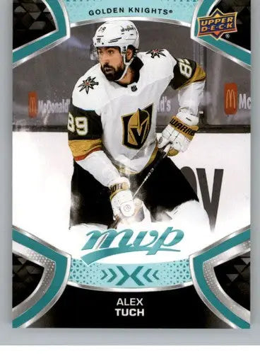 Hockey trading card featuring Alex Tuch of the Golden Knights from Upper Deck MVP