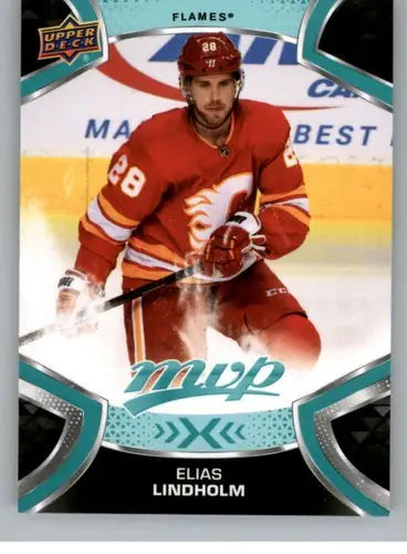 2021-22 Upper Deck MVP Elias Lindholm hockey card with original gloss from Simply Sandoval