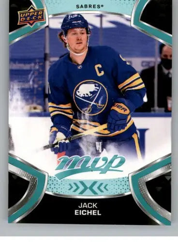 Original gloss Jack Eichel hockey card from 2021-22 Upper Deck MVP Sabres