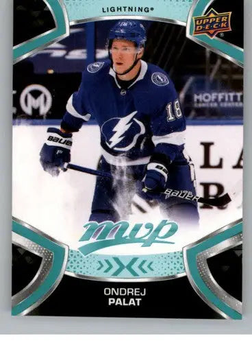 Ondrej Palat hockey card from 2021-22 Upper Deck MVP with original gloss and Simply Sandoval branding