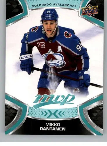 Original gloss Mikko Rantanen hockey card from 2021-22 Upper Deck MVP series
