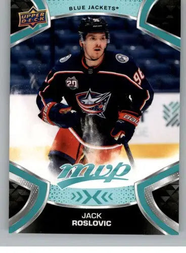 2021-22 Upper Deck MVP Jack Roslovic hockey card with original gloss for sports cards